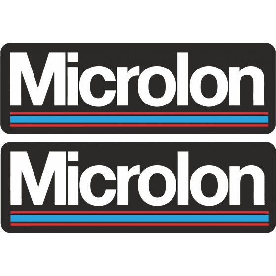 2x Microlon Stickers Decals