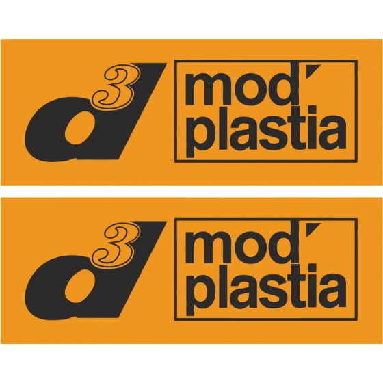 2x Mod Plastia Stickers Decals