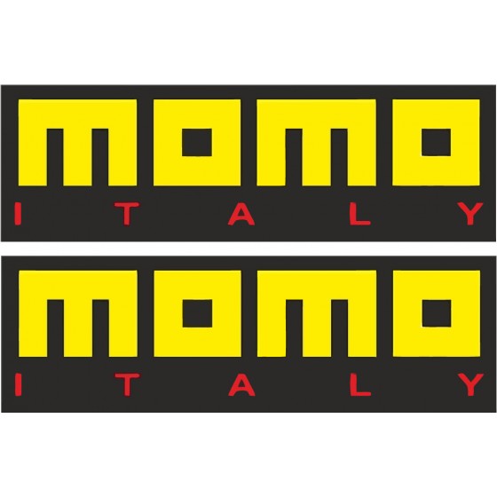 2x Momo Italy Stickers Decals