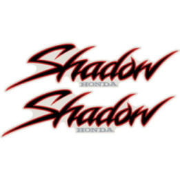Honda Shadow Style 3 Stickers - Cruiser Decals (2-Pack)
