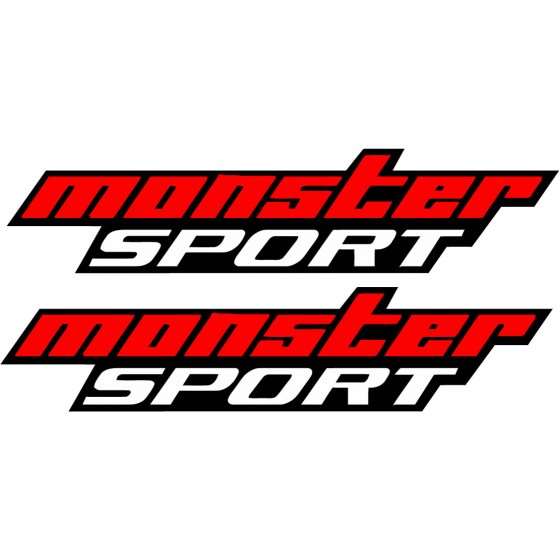 2x Monster Sport Stickers...