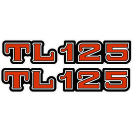 Honda TL125 Bials Stickers - Classic Trials Decals (2-Pack)
