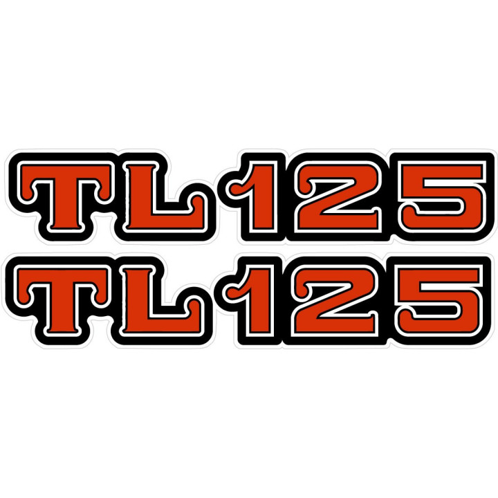 Honda TL125 Bials Stickers - Classic Trials Decals (2-Pack)