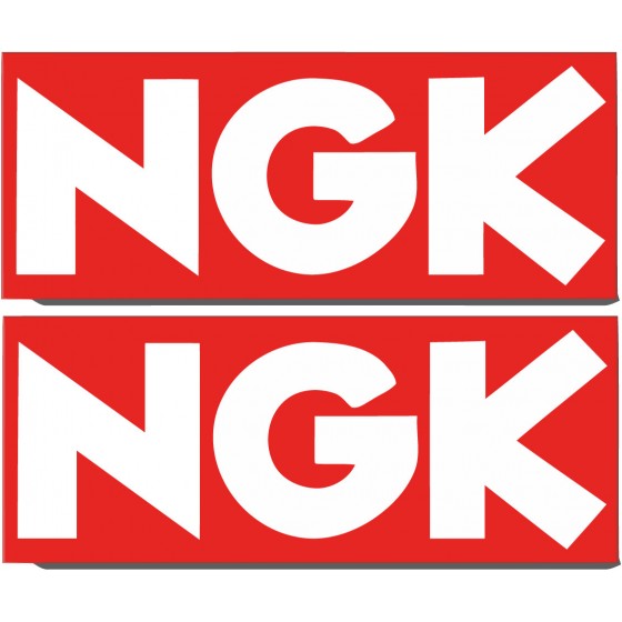 2x Ngk Style 2 Stickers Decals
