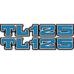 Honda TL125 Style 2 Stickers – Bialero Trials Restoration (2-Pack)