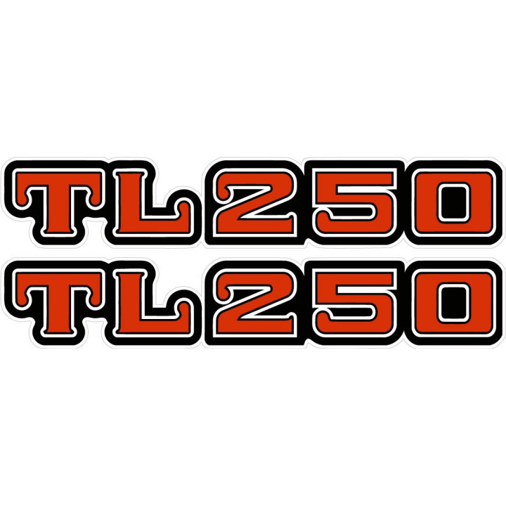 Honda TL250 Stickers - Classic Trials Decals (2-Pack)
