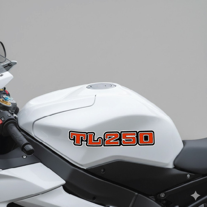 Honda TL250 Stickers - Classic Trials Decals (2-Pack)