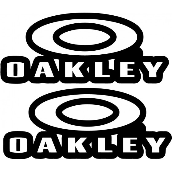 2x Oakley Stickers Decals