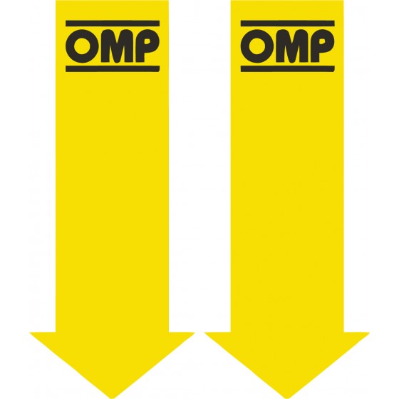 2x Omp Stickers Decals