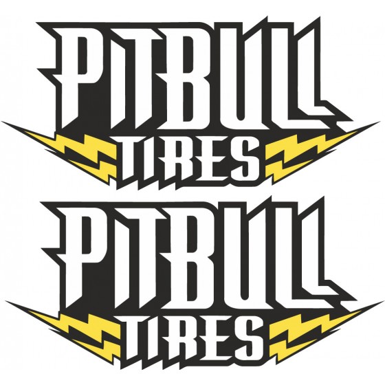 2x Pitbull Tires Stickers...