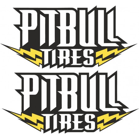 2x Pitbull Tires Stickers Decals - DecalsHouse