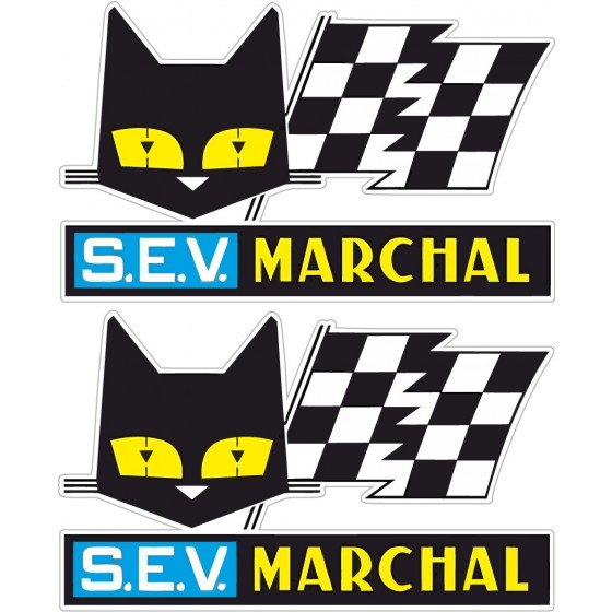 2x Sev Marchal Stickers Decals