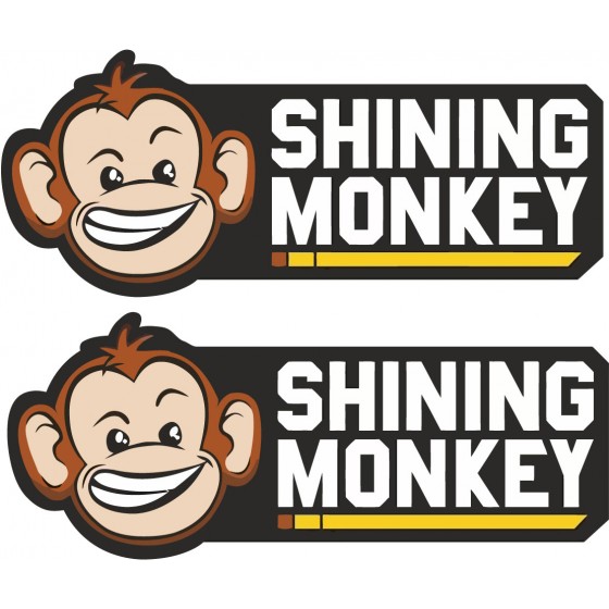 2x Shining Monkey Stickers...