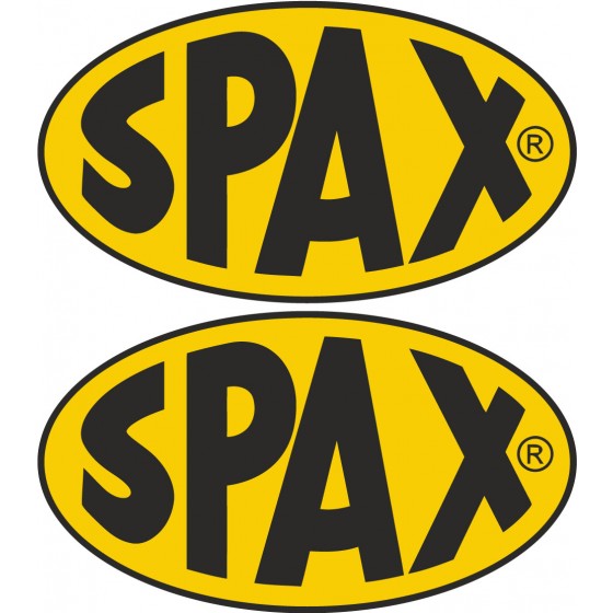 2x Spax Stickers Decals