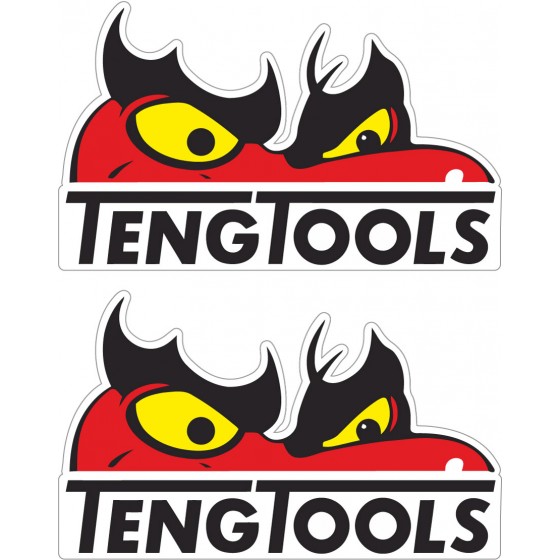 2x Teng Tools Stickers Decals