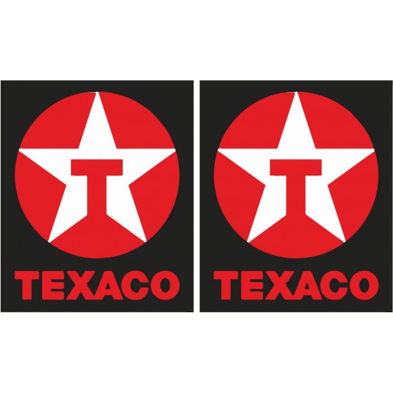 2x Texaco Style 3 Stickers...