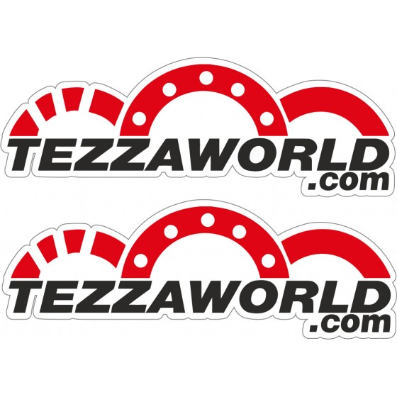 2x Tezzaworld Stickers Decals