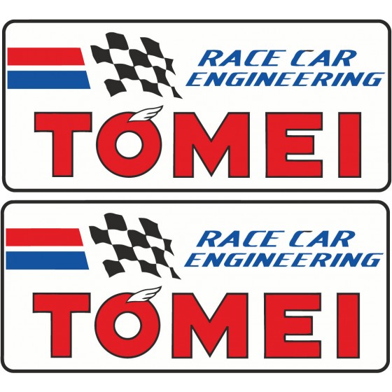 2x Tomei Stickers Decals