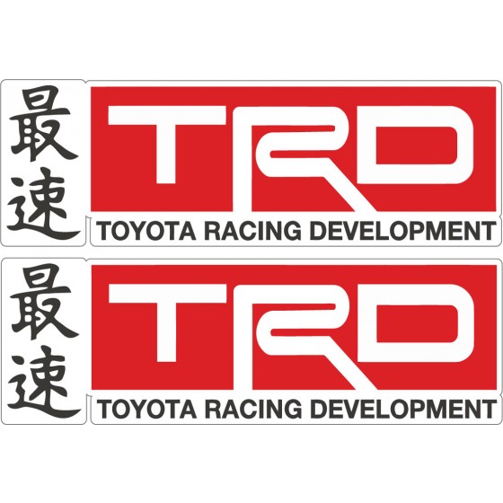2x Trd Stickers Decals