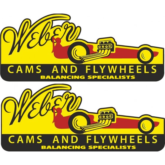 2x Weber Stickers Decals