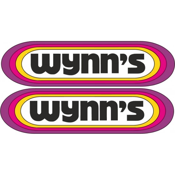 2x Wynns Stickers Decals