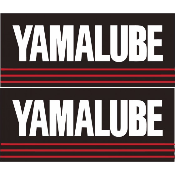 2x Yamalube Stickers Decals