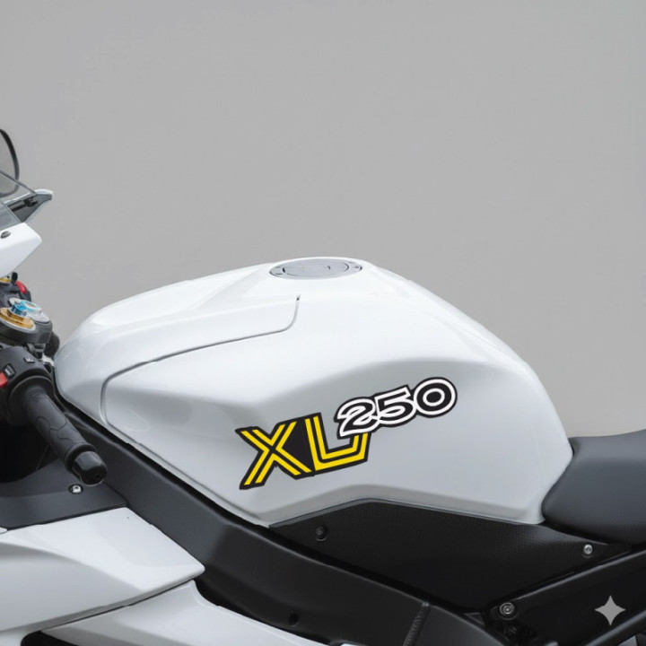 Honda XL250 Enduro Trail Stickers – Vintage Dual Sport Decals (2-Pack)
