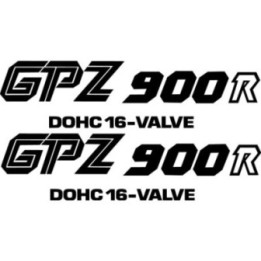Kawasaki GPZ900R Stickers – DOHC 16 Valve Ninja Sportbike Decals (2-Pack)