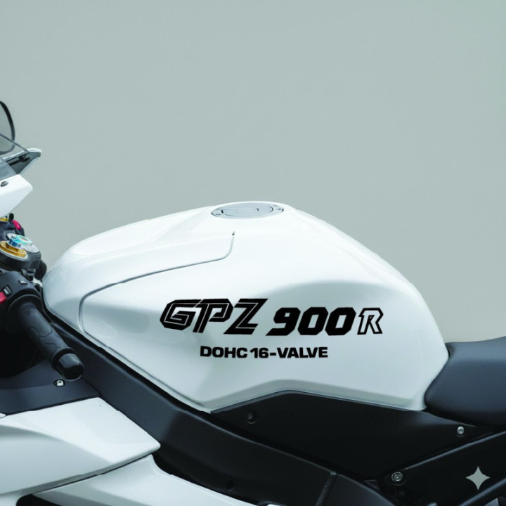 Kawasaki GPZ900R Stickers – DOHC 16 Valve Ninja Sportbike Decals (2-Pack)