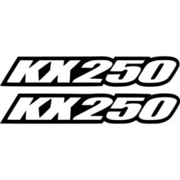 Kawasaki Kx 250 Die Cut Outline Stickers Decals - DecalsHouse