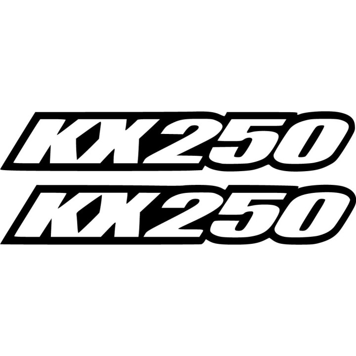 Kawasaki Kx 250 Die Cut Outline Stickers Decals - DecalsHouse