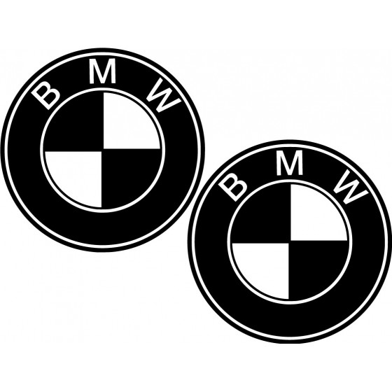 2x Bmw Logo Round Die Cut...