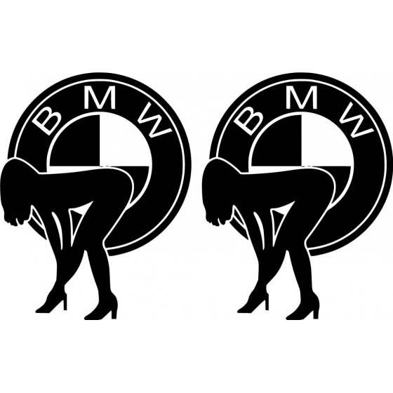 Bmw Logo With Girl Die Cut...