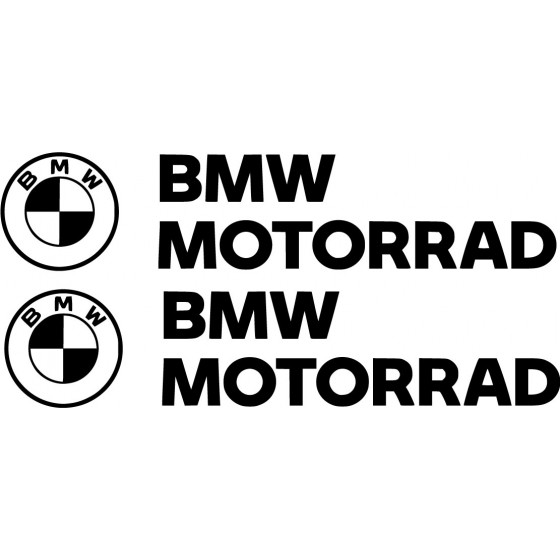 Bmw Motorrad Skull Logo Dark Stickers Decals x2 - DecalsHouse