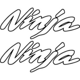 Kawasaki Ninja Outline Sportbike Stickers – ZX-6R ZX-10R Decals (2-Pack) | DecalsHouse