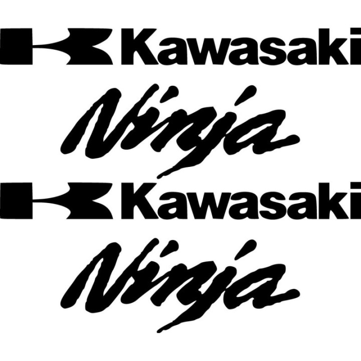 Kawasaki Ninja Logo Die Cut Style 2 Stickers Decals - DecalsHouse