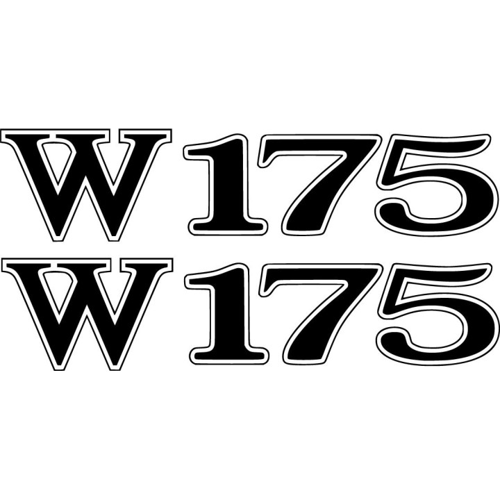 Kawasaki W 175 Die Cut Stickers Decals - DecalsHouse