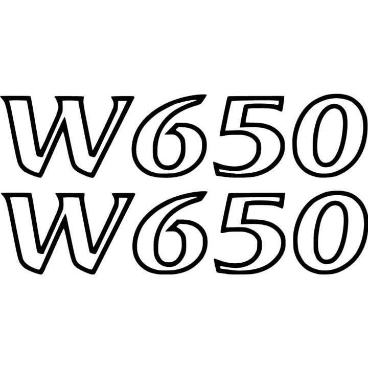 Kawasaki W650 Stickers – Retro Classic Twin Decals (2-Pack)