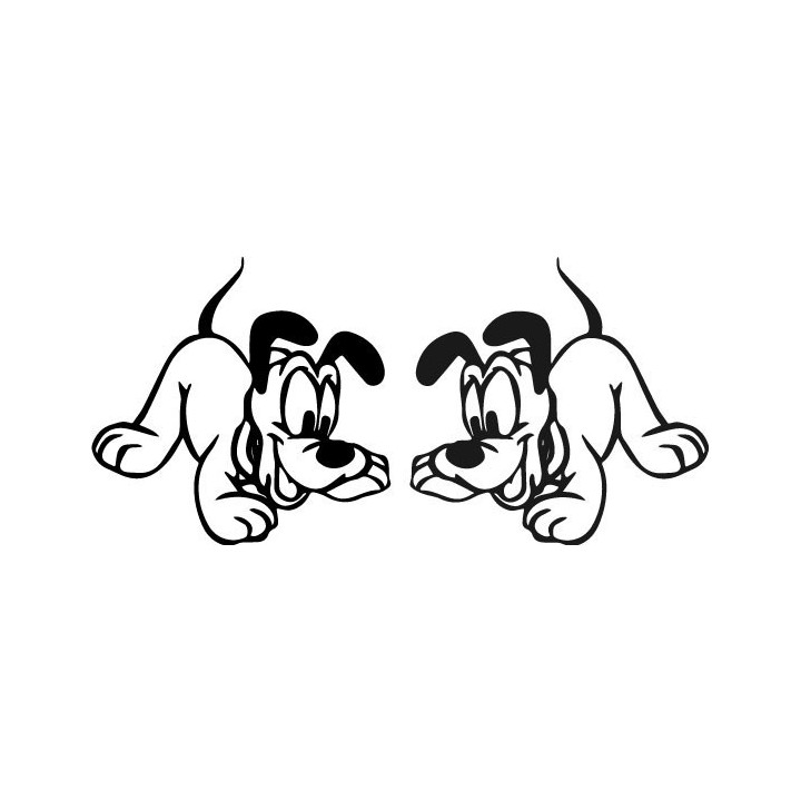 Baby Pluto Stickers – Disney Dog Decals (2-Pack)