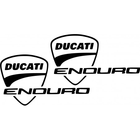 Ducati Enduro Multistrada Logo Die Cut Stickers Decals - DecalsHouse