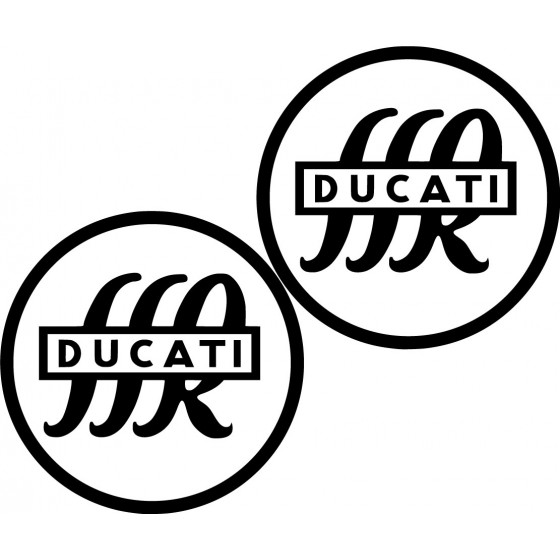 2x Ducati Logo Symbol Die...