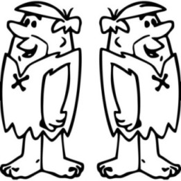 Barney Rubble Stickers – Flintstones Cartoon Decals (2-Pack)