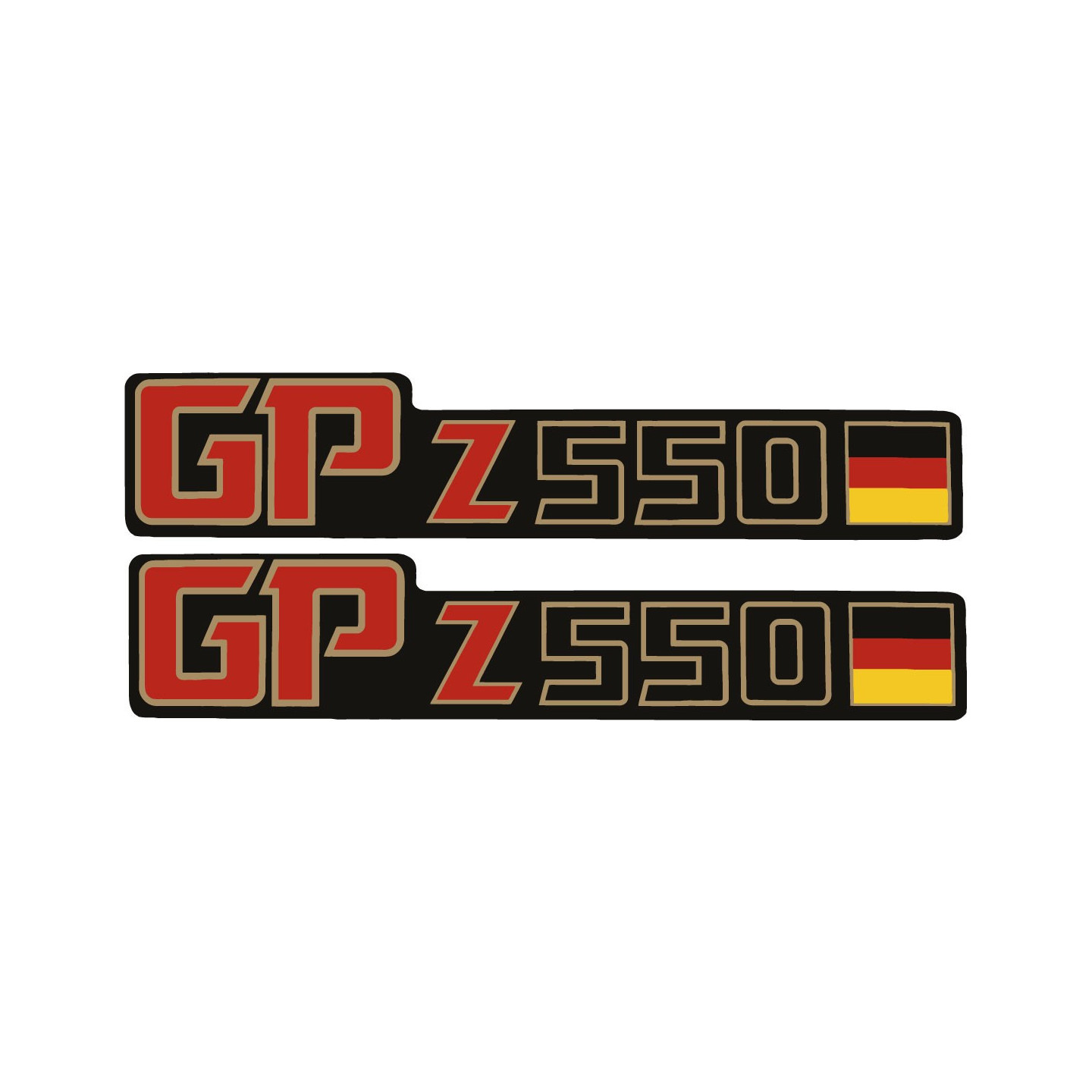 Kawasaki GPZ 550 Stickers – Classic Sport Tourer Motorcycle Decals (2-Pack)