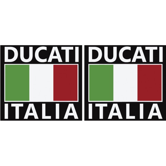 2x Ducati Italia Stickers...