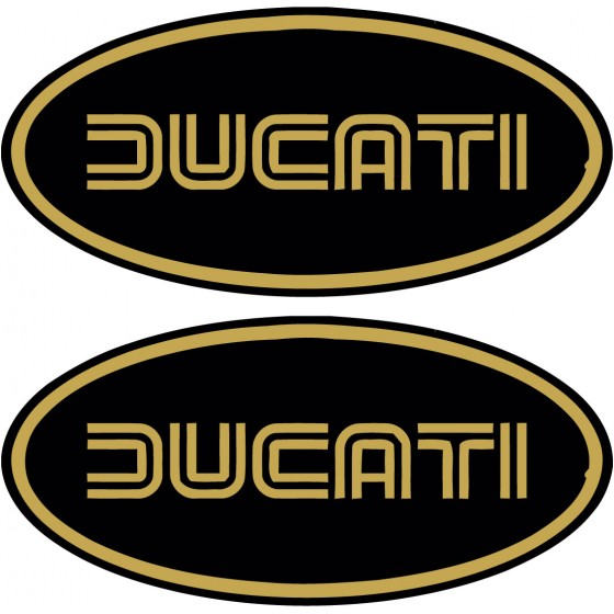 2x Ducati Logo Oval...