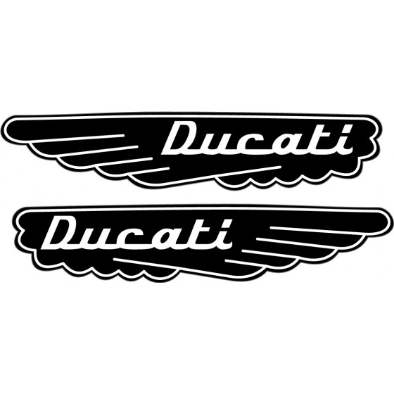 2x Ducati Logo Wings...