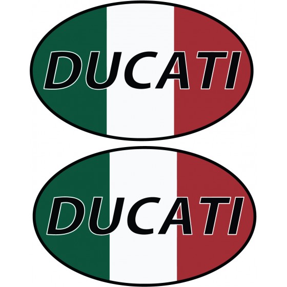 Ducati Oval Stickers Decals