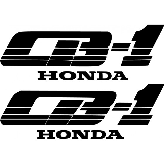 2x Honda Cb Style 1 Die Cut...