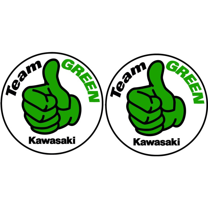 Kawasaki Logo Team Green Stickers Decals - DecalsHouse