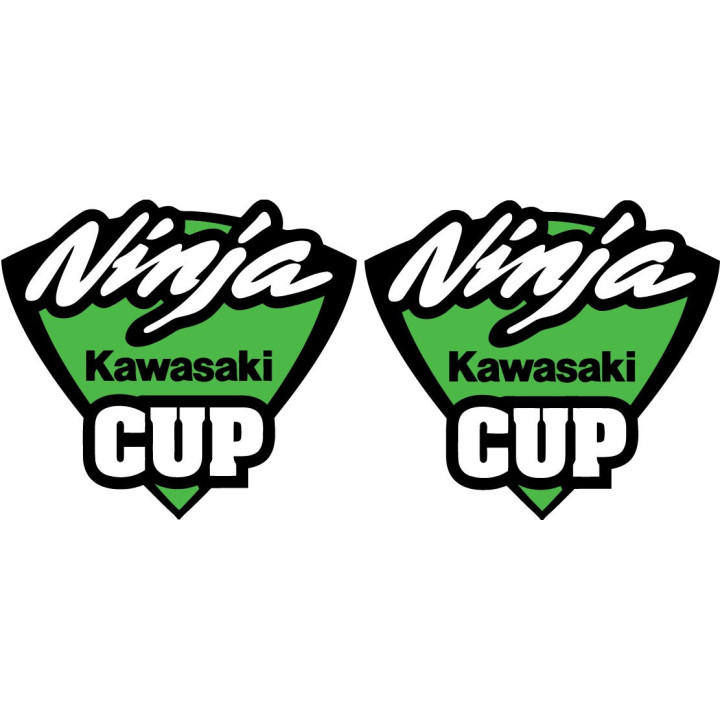 Kawasaki Ninja Cup Badge Stickers Decals - DecalsHouse